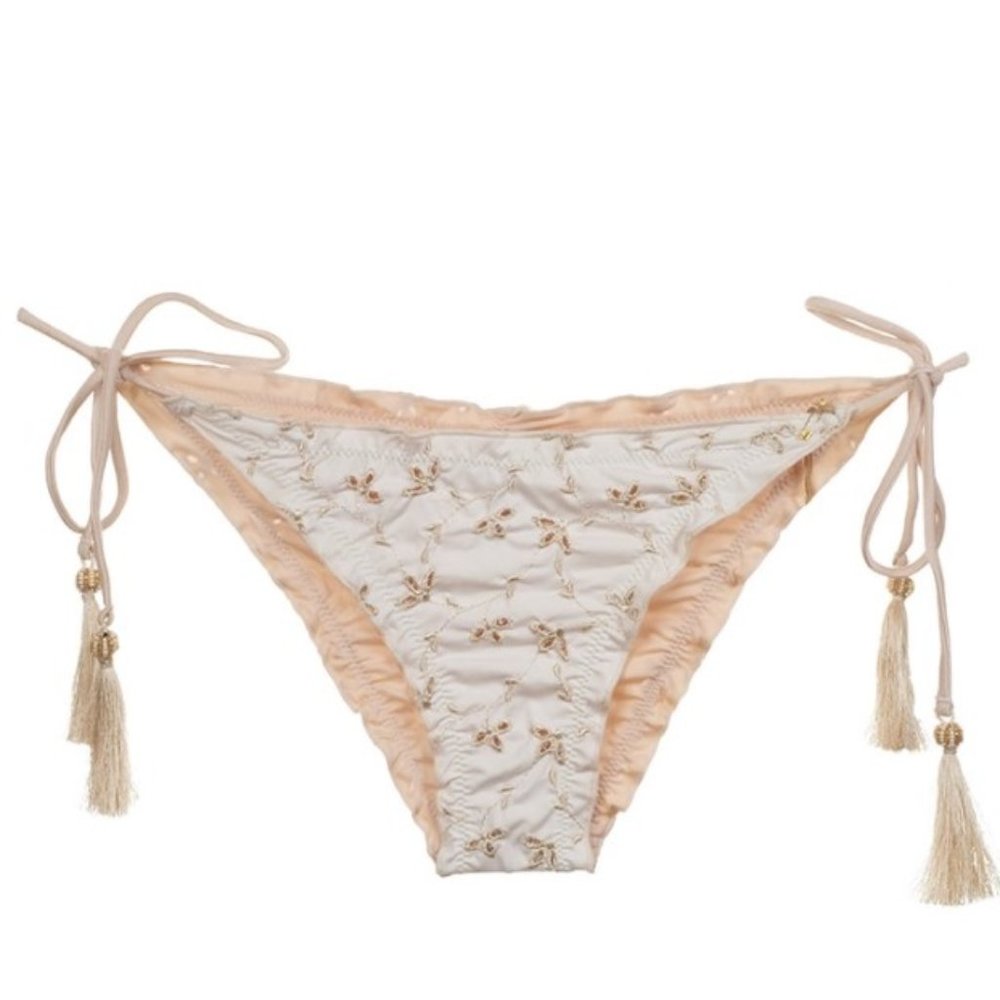 COSITA LINDA  Swim Eyelet Triangle Coralia Bikini Bottom